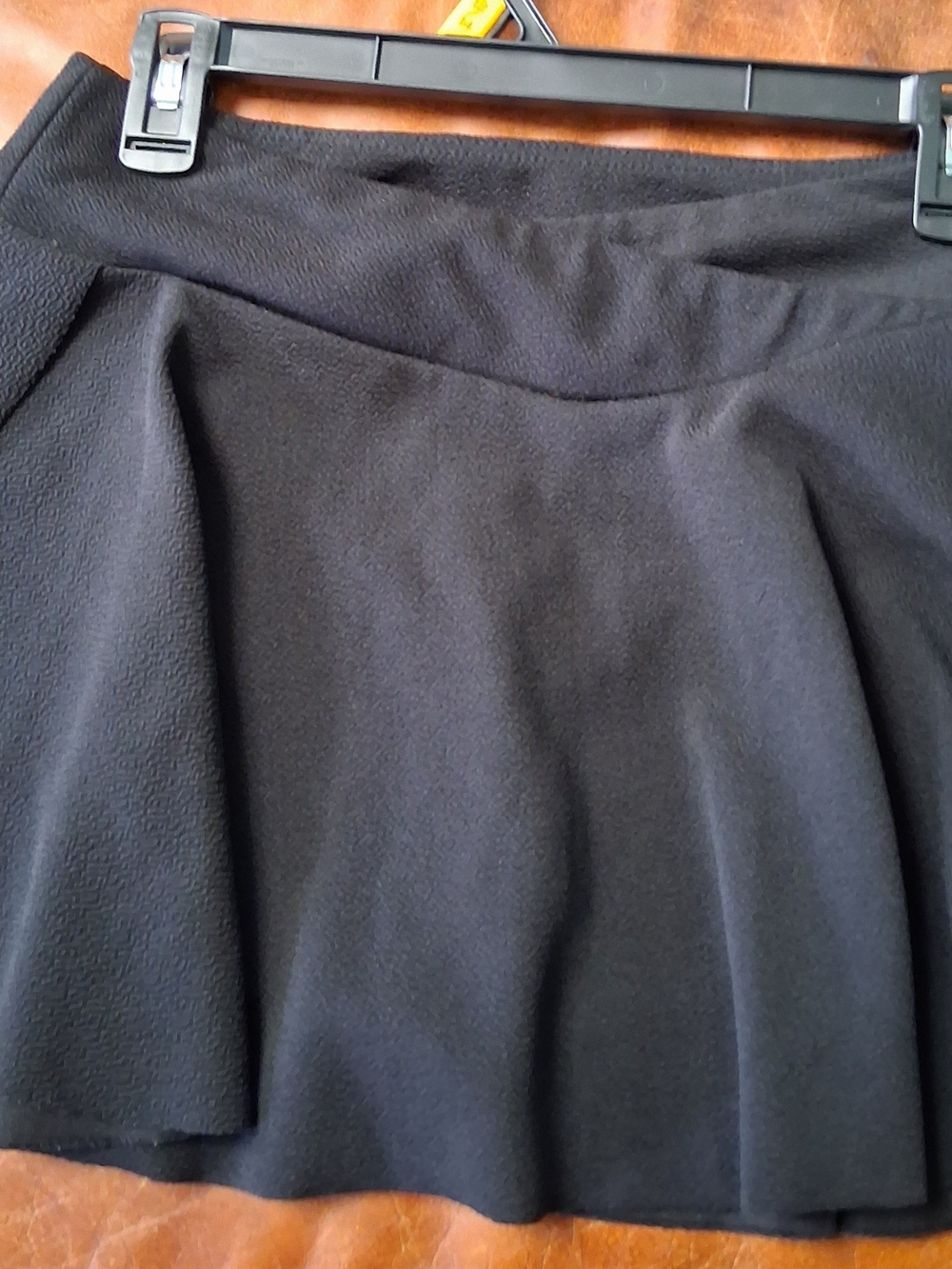 SHEIN Black Circle Skater Mini Skirt